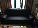 初嘉（CJ） 办公沙发 商务办公室沙发 会客办公沙发茶几组合 牛皮3+1+1 实拍图