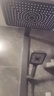 东鹏（DONGPENG）淋浴花洒套装枪灰色智能恒温数显花洒全套氛围灯增压沐浴花洒套装 【463H枪灰色方管】恒温防烫  【智能数显四档出水】 实拍图