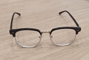 戴申理工男半框眼镜痞帅斯文败类近视眼镜男女可配度数眼睛镜框 0度平光防蓝光 实拍图