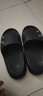 凉拖鞋男士夏季新款室内家居防滑浴室洗澡踩屎感厚底情侣一字拖鞋 黑色 40-41 实拍图