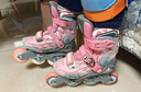 京东京造溜冰鞋儿童男女6码可调轮滑鞋单双排两用旱冰鞋直排轮 粉色L码 实拍图