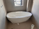九牧（JOMOO）卫浴人造石浴缸家用成人独立式薄边洗澡泡澡池深泡椭圆形浴池缸 1.6m鹅蛋形人造石浴缸YC11616 实拍图