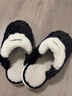 安尚芬  棉拖鞋男士秋冬家居休闲舒适防滑保暖地板月子情侣拖鞋女 黑色 42-43 适合41-42 实拍图