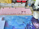 狼途L1静音键盘有线/无线键盘高颜值键盘104键机械手感薄膜键盘电竞游戏男女生办公键盘电脑笔记本键盘 【有线·低音】粉色白光+G1电竞鼠标 实拍图