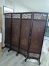 成爵 实木中式仿古屏风折叠可移动酒店茶楼隔断客厅隔断玄关风水遮挡 平顶折叠款 印梅兰竹菊 实拍图