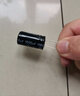 直插铝电解电容器元件16/25V/35v/50/10/47/100/220/1000/2200uf 50V 1000uF 体积13x25mm（5个） 实拍图