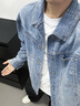 森马（Semir）牛仔外套男25秋复古水洗轻工装夹克小宽松上衣中性款109125108113 实拍图