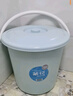 茶花（CHAHUA）水桶手提式带盖储水桶pp材质加厚学生宿舍家用洗衣洗车钓鱼水 带盖水桶浅蓝色 17L 1个 实拍图