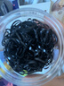 【一包用一年】耐用高弹力一次性头绳皮筋发绳发圈橡皮筋黑色 黑色加厚大圈 500根 实拍图