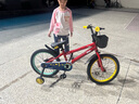 凤凰（Phoenix）自行车儿童男女孩3-6-10-13岁带辅助轮小恐龙红18寸生日新年礼物 实拍图