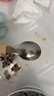 马库斯宝宝自主进食勺婴儿不锈钢短柄学吃饭训练辅食叉勺儿童餐具舔舔勺 黄油色升级款 实拍图