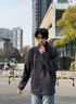 名创优品（MINISO）奥粒绒外套男冬季防寒保暖上衣男士加绒加厚内胆夹克 深灰 L 实拍图