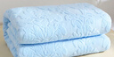 无印良品A类100%纯棉毛巾被空调被子盖毯 儿童午睡毯 180*220cm 天蓝 实拍图
