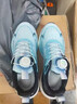 里奇.乔丹   RICKY JORDAN运动鞋男秋冬季鞋子旋转纽扣跑步鞋初中学生超轻减震网面透气男鞋 浅蓝-透气飞织 40 标准鞋码 实拍图