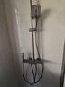 安华ANNWA 淋浴花洒套装全套整套精铜增压喷头全铜沐浴洗澡神器钢琴键 R5 【59黄铜铸造】-枪灰 实拍图