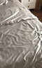 进出口重磅真丝四件套100桑蚕丝床单高级感被套双面丝绸床上用品4 月光银【顺丰速发+会员礼盒】 1.5m 床单款 四件套-被套200*230cm 实拍图