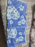 沐凡 枕巾 纯棉加厚 一对2条装四季柔软透气全棉卡通情侣单人枕头巾 美满蓝色一对 75cm*50cm 实拍图