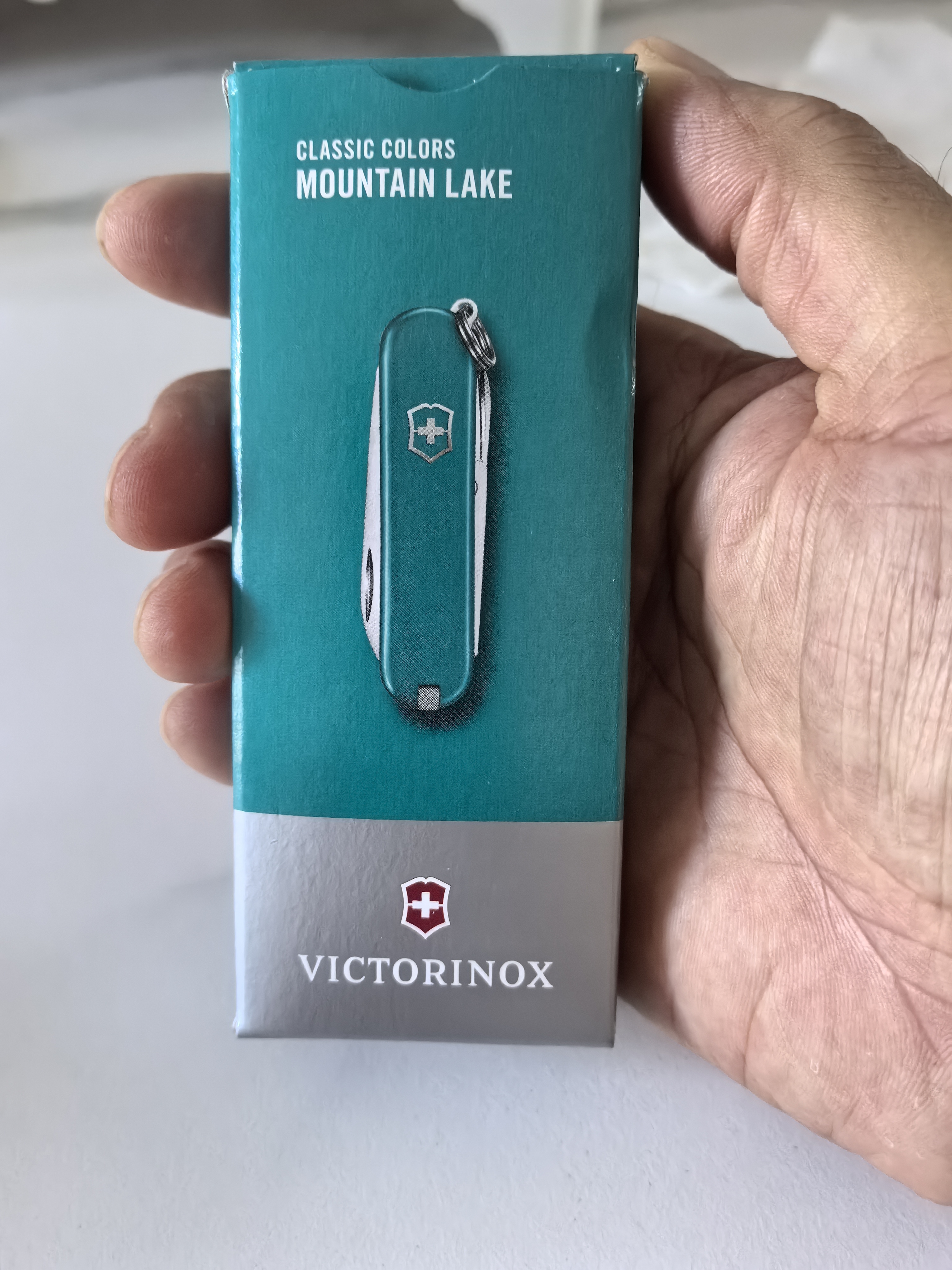 维氏瑞士军刀典范7项多功能水果刀刀折叠刀湖蓝色0.6223.23G 实拍图