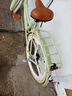 飞鸽自行车成人轻便复古单速变速通勤青少年男女大学生代步单车 艾莉公主【青黄色】变速一体轮 26寸适合身高155-175m 实拍图