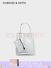 CHARLES&KEITH纯色褶皱磁吸手提单肩斜挎托特包包女包生日礼物CK2-30782347 实拍图