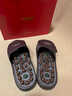 凯伦诗（CLORIS）足底按摩拖鞋男女脚底保健穴位养生足疗鞋父亲生日礼物实用圣诞节 瑞红礼盒--褐色时尚款M码(40~42码) 实拍图