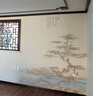 美丽传说 背景墙墙布定制壁画视电壁纸墙纸现代简约创意卧室床头叶子客厅 环保无纺纸(无缝)    . 实拍图