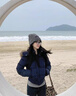 诗蒂淑2025新款冬韩系甜美小个子短款潮加厚保暖棉衣棉袄羽绒棉服女外套 藏青色 M 建议105-125斤 实拍图