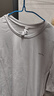 迪卡侬（DECATHLON）速干T恤男女运动户外健身宽松快干吸汗跑步短袖QUMM MH100 男款 灰色 M 实拍图