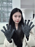 卡尔美（KELME）骑行手套男毛线手套冬季保暖手套防寒触屏手套跑步运动训练 灰色 实拍图