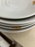 NITORI宜得利家居 餐厅餐具小盘汤勺子饭面碗饭碗超轻量餐具缤纷白唐津 22cm超轻量深盘 22cm 实拍图