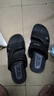 回力凉鞋男款居家休闲拖鞋户外两穿沙滩鞋舒适轻便透气HL3803黑色44码 实拍图