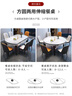 丰舍 餐桌 岩板实木餐桌椅组合现代简约家用小户型餐台可伸缩折叠饭桌 1.2米黑白色-雪山白岩板-实木椅 一桌四椅 实拍图