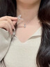 唯一（Winy）一克拉莫桑钻银项链2025新款吊坠生日送女朋友老婆七夕情人节礼物 实拍图