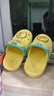 B.Duck小黄鸭童鞋儿童花园鞋男童舒适洞洞鞋女童宝宝舒适拖鞋5965黄色24 实拍图
