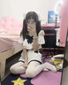 伪娘日系jk学生装制服百褶裙设计感穿搭男娘变装cosplay软妹千金 白色【衣服+裙子】 均码 80-120斤 实拍图