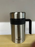 保温杯男士大容量带手柄商务泡茶杯316不锈钢茶水分离水办公杯子 钢本色700ml【长效保温】 实拍图