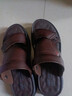 蜻蜓牌蜻蜓牌头层牛皮凉鞋两用2025新款夏季真皮凉拖防滑防臭户外沙滩鞋 棕色【真皮】 38 实拍图