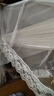 家用加密蚊帐单开一门老式双人1.5米宿舍1.0米宫廷公主风1.8米床 【落叶荷花】白色蚊帐+支架 宽1.5米X2米长 实拍图