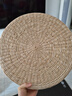 TaTanice 蒲团打坐垫 手工蒲草加厚圆形禅修垫地板榻榻米坐垫 40*40*5cm 实拍图