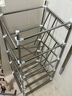 欧凡洛（OUFANLUO）不锈钢脸盆架子多层加厚四角架厨房落地盆架厕所置物架收纳整理架 五层常规款 实拍图