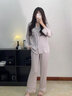 瑶梦令【实用礼物】轻奢睡衣女高端仿真丝家居服礼盒装生日礼物送闺蜜 浅紫优雅【长袖长裤】-送礼首选 M 【80-105斤】 实拍图