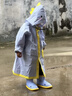 SEVEN ONLY OLINE小萌鲨儿童雨衣男童女孩防水防滑幼儿园专用新款宝宝 雨衣蓝色【仅雨衣】 雨衣S码【身高90-100穿】 实拍图