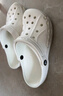 CROCS卡骆驰贝雅儿童洞洞鞋男女童户外包头沙滩鞋拖鞋/207013/207012 白色-100 25 (150mm) 实拍图