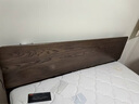 原始原素全实木床1.8米x2米现代简约主卧双人床纯实木榫卯大床L701D 【高体-黑胡桃色】1.8*2.0m单床 大板床 实拍图