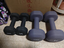 Keep彩色浸塑哑铃男士家用家庭健身肌肉塑形暮山紫 10kg*2 实拍图