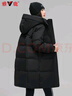 雅鹿官方羽绒服女中长款2025秋冬季新款时尚韩版加厚宽松女士外套 黑色 L 【推荐130-150斤】 实拍图