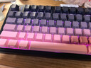 狼蛛（AULA）F75客制化机械键盘 无线三模蓝牙/2.4g/有线 gasket结构全键热插拔 75配列电竞游戏专用办公通用 绯霞粉 收割者轴 实拍图