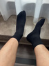 海澜之家袜子男女中筒纯棉100%棉抗菌消臭抗起球纯色运动休闲中长袜5双装 实拍图