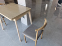 朗程折叠餐桌家用小户型可伸缩4-6人吃饭餐桌椅子全套出租房2025新款 一桌2椅*经典铁艺椅丨原木色120*80cm 实拍图