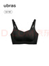 ubras提托侧收大杯背勾文胸细肩带大胸显小女士内衣女聚拢胸罩黑色L 实拍图